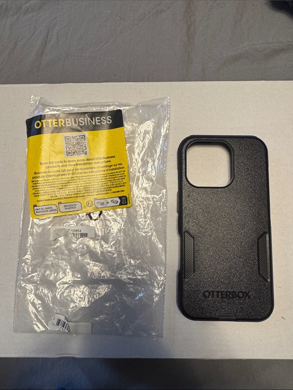 OtterBox Black Rugged Phone Case with Textured Grip